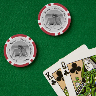 Your Favourite Photo Poker Chips with Custom Text