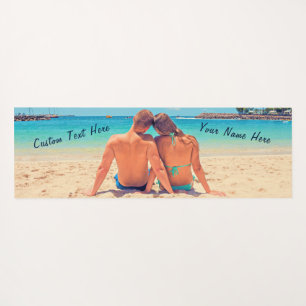 Your Favourite Photo Yoga Mat with Custom Text Nam