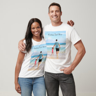 Your Favourite Photos T-Shirt with Custom Text