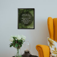 Your Favourite Quote Dark Green Grungy Bubbles