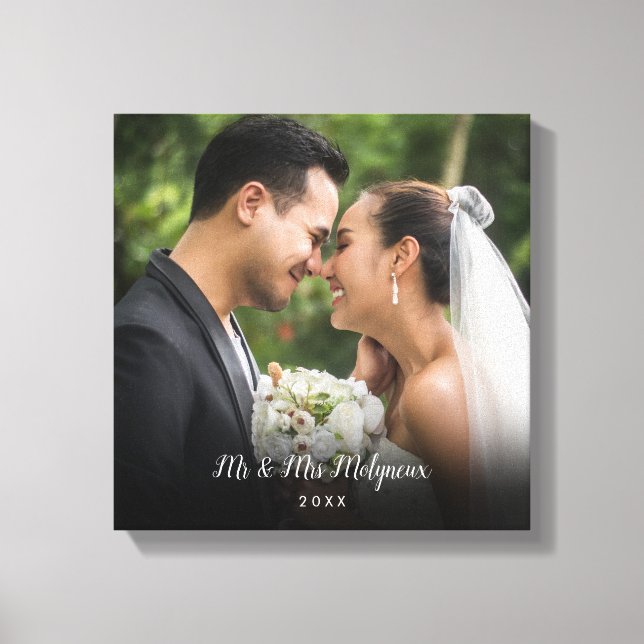 Your Favourite Wedding Photo Canvas Print (Front)