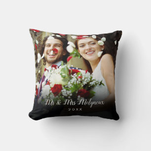 Your Favourite Wedding Photos Script Name Date Cushion
