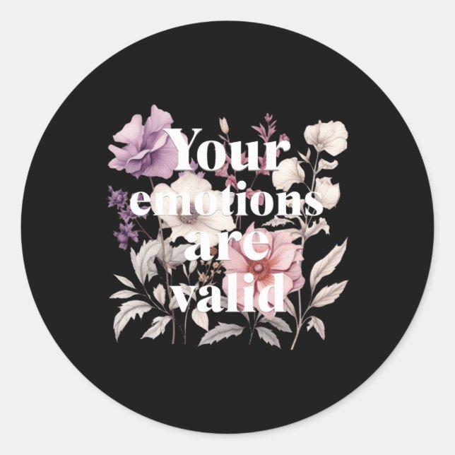 Your Feelings Are Valid Sticker  (Front)