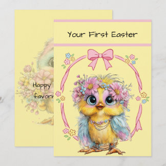 Your First Easter Flat Note Card