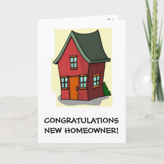Your First Home Congratulations card