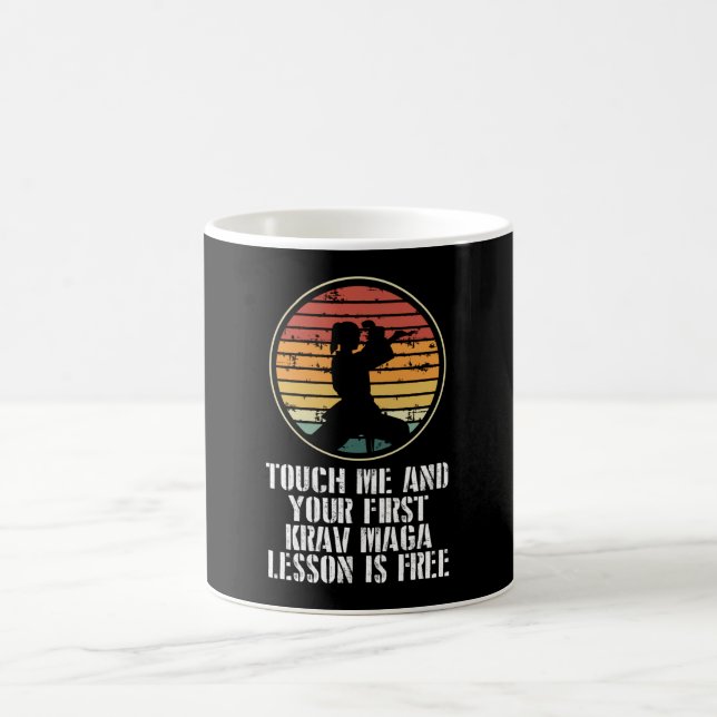 Your first lesson in krav maga coffee mug (Center)