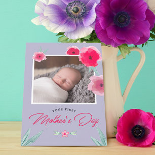 Your First Mother's Day Photo Flat Card