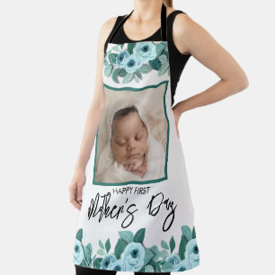 Your First Mother's Day Rose Greenery Photo Apron