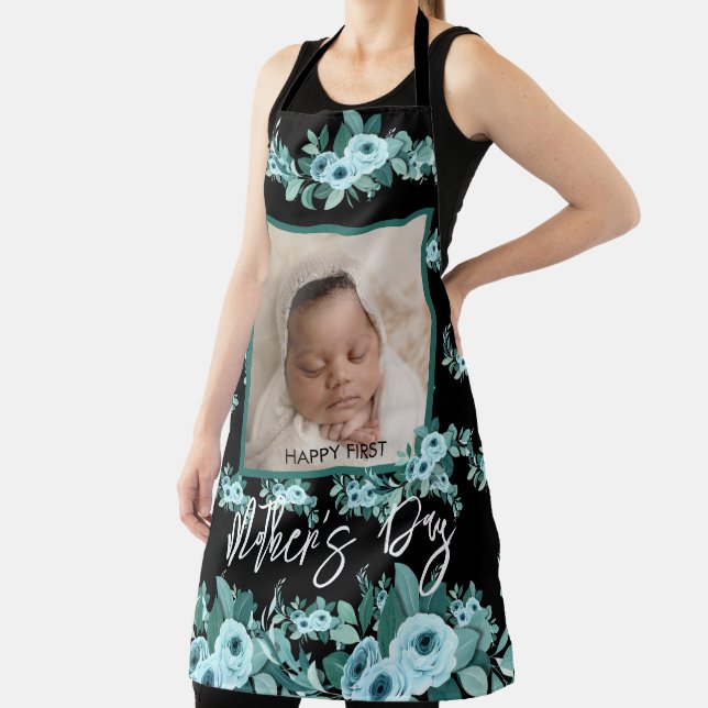 Your First Mother's Day Rose Greenery Photo Apron (Insitu)