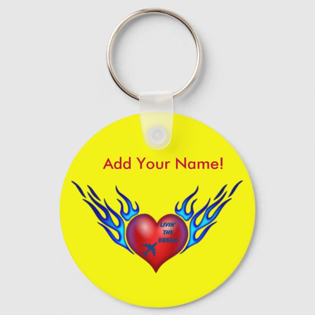 Your Flames! Key Ring (Front)