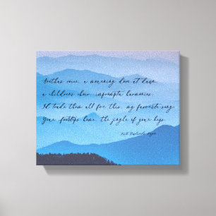 Your Footsteps Home   Forever New Love Poem Canvas Print