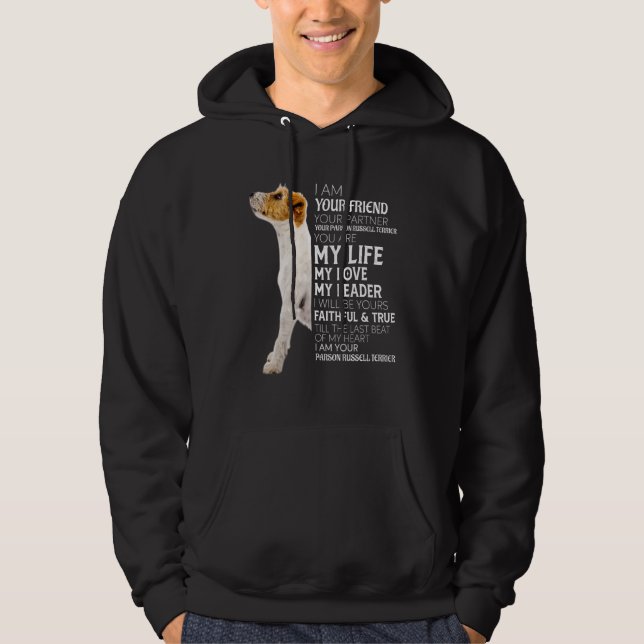 Your Friend Your Partner Your Parson Russell Terri Hoodie (Front)