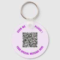 Your Funny QR Code Keychain Personalised Text