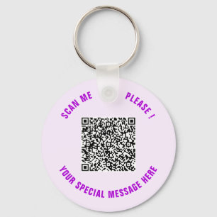 Your Funny QR Code Keychain Personalised Text