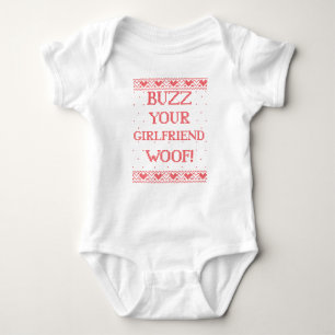 Your Girlfriend Funny Christmas Baby Bodysuit