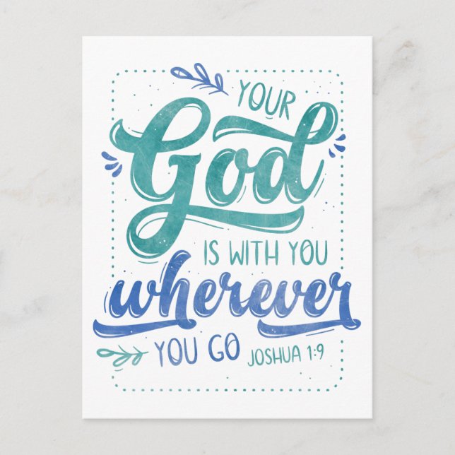 Your God is with you Postcard (Front)