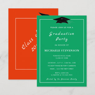 Your Graduation Invitations Example Custom Colours
