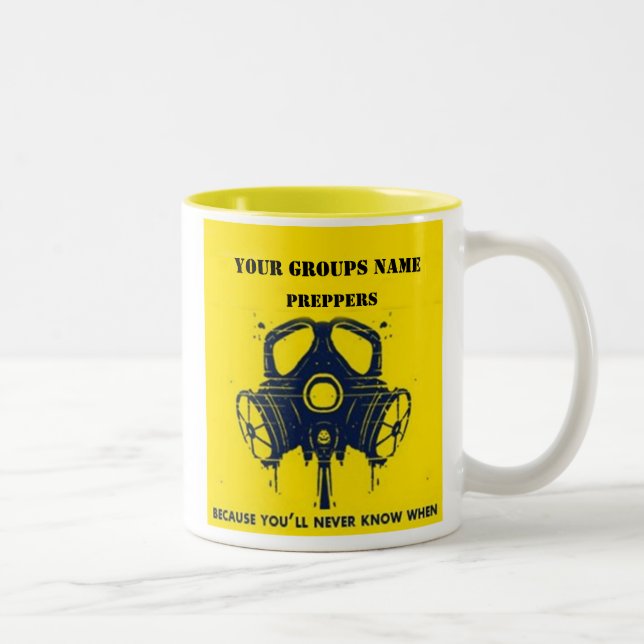 YOUR GROUPS NAME Two-Tone COFFEE MUG (Right)