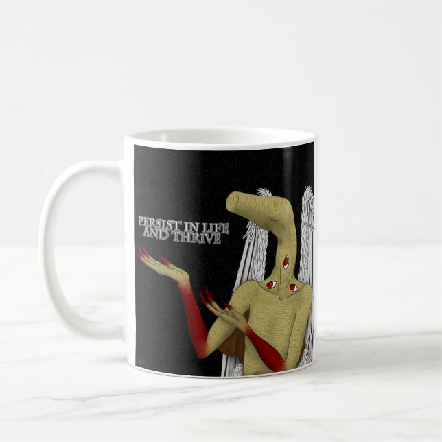 Your Guardian Angel Gives Words of Encouragement Coffee Mug (Left)