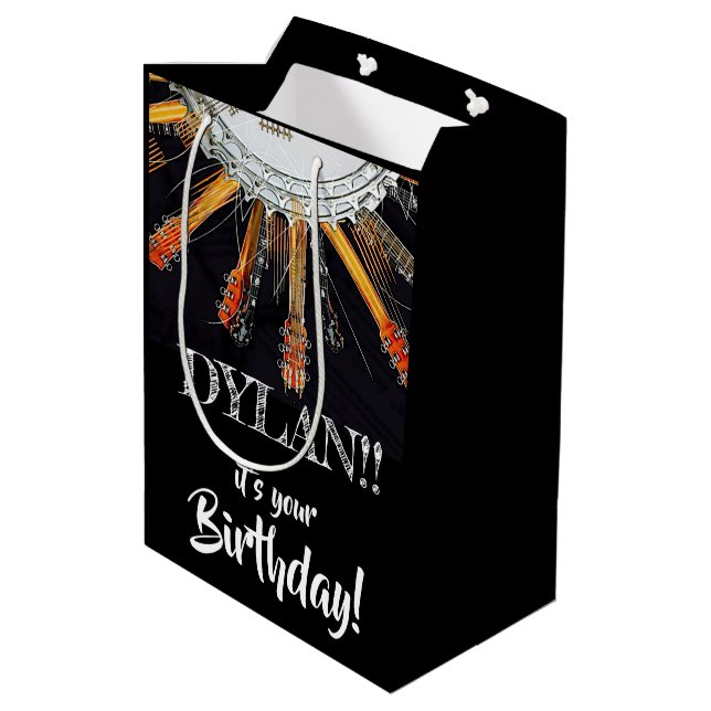 YOUR GUITAR STRINGS IN THE SUN MEDIUM GIFT BAG (Back Angled)