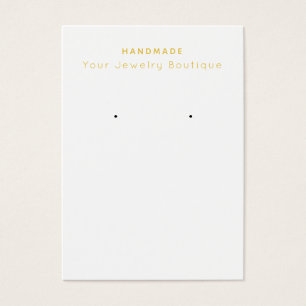 Your Handmade Boutique Earring Business Cards