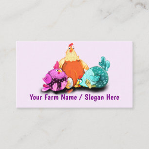 Your Happy Chicken Funny Business Cards Example