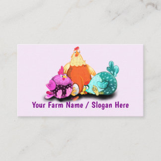 Your Happy Chicken Funny Business Cards Example