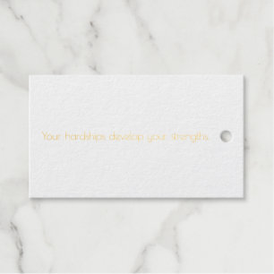 Your Hardships Foil Gift Tag