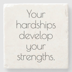 Your Hardships Marble Stone Coaster