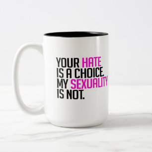 Your Hate is a choice Two-Tone Coffee Mug