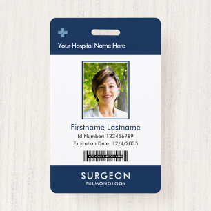 Your Health Care Company Logo Photo Clip Name ID Badge