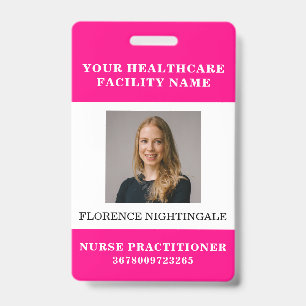 Your Health Care Company Photo ID Badge