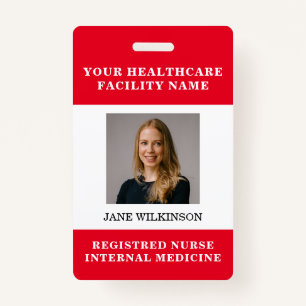 Your Health Care Company Photo ID Badge