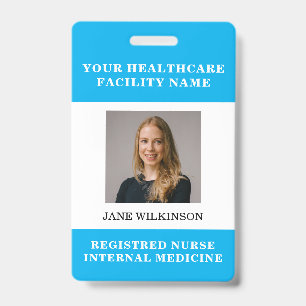 Your Health Care Company Photo ID Badge