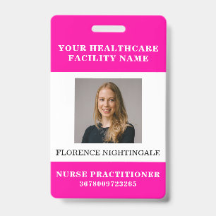 Your Health Care Company Photo ID Badge