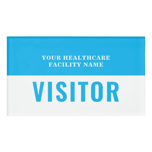 Your Health Care Company Photo Visitor ID Badge (Front)