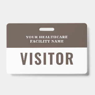 Your Health Care Company Photo Visitor ID Badge