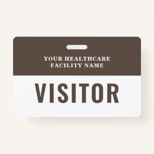 Your Health Care Company Photo Visitor ID Badge