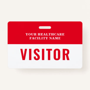 Your Health Care Company Photo Visitor ID Badge