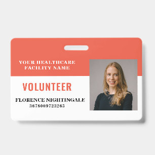 Your Health Care Company Photo Volunteer ID Badge