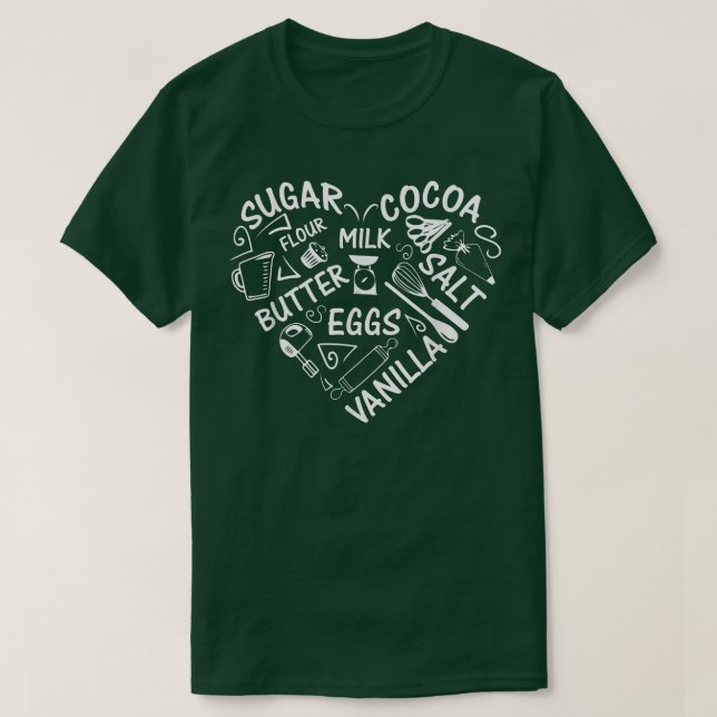 Your Heart Beats For Baking  T-Shirt (Design Front)