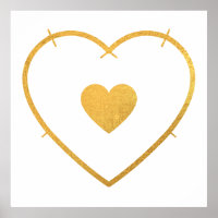Your Heart in my Heart Yellow Gold Foil