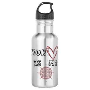 Your Heart is my Compass    532 Ml Water Bottle