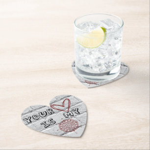 Your Heart is my Compass Paper Coaster