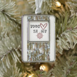 Your Heart is my Compass        Silver Plated Framed Ornament<br><div class="desc">This phrase suggests that the person's heart is guiding another person's direction or path in life, similar to how a compass points to the direction of true north. It implies a deep connection and trust between two people, where one person relies on the other's intuition and inner guidance to navigate...</div>