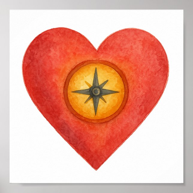 Your heart knows the right direction poster (Front)