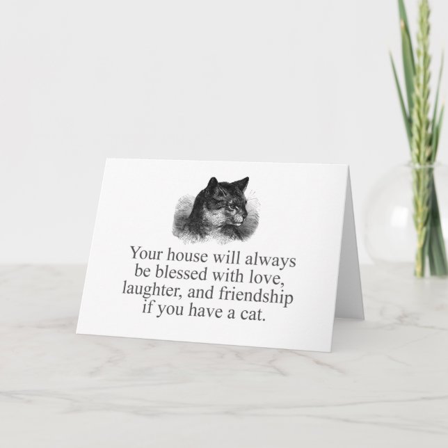 Your House Will Always Be Blessed  Card (Front)