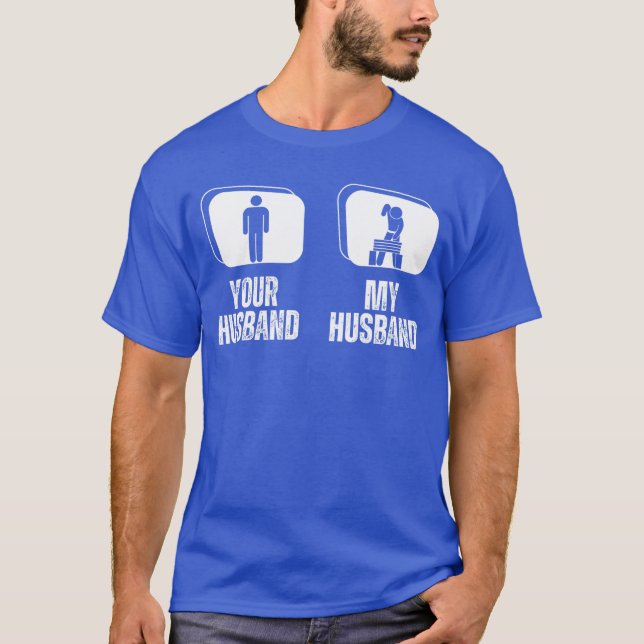 Your Husband My Husband Wife Karate funny T-Shirt (Front)