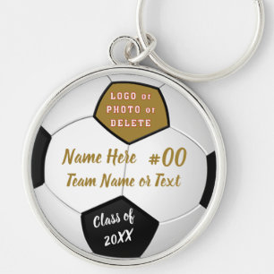 Your Image and Text, Senior Gift Ideas for Soccer Key Ring