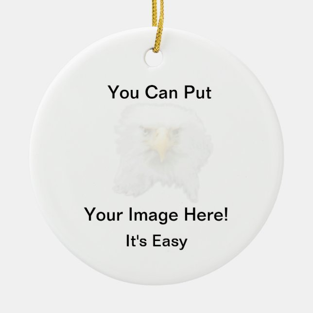 Your Image Here Ceramic Tree Decoration (Front)